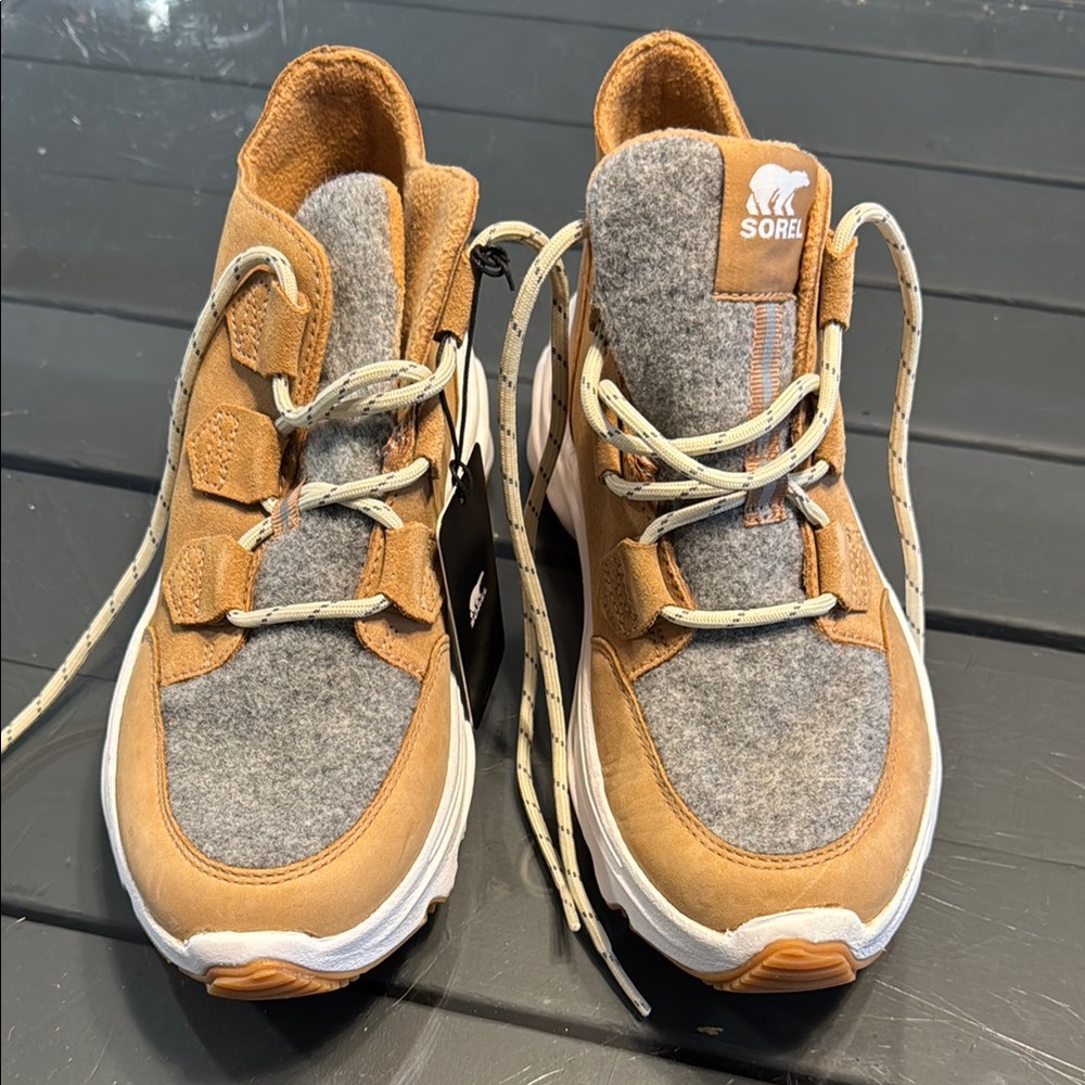 Sorel Tan and Gray boots/sneakers